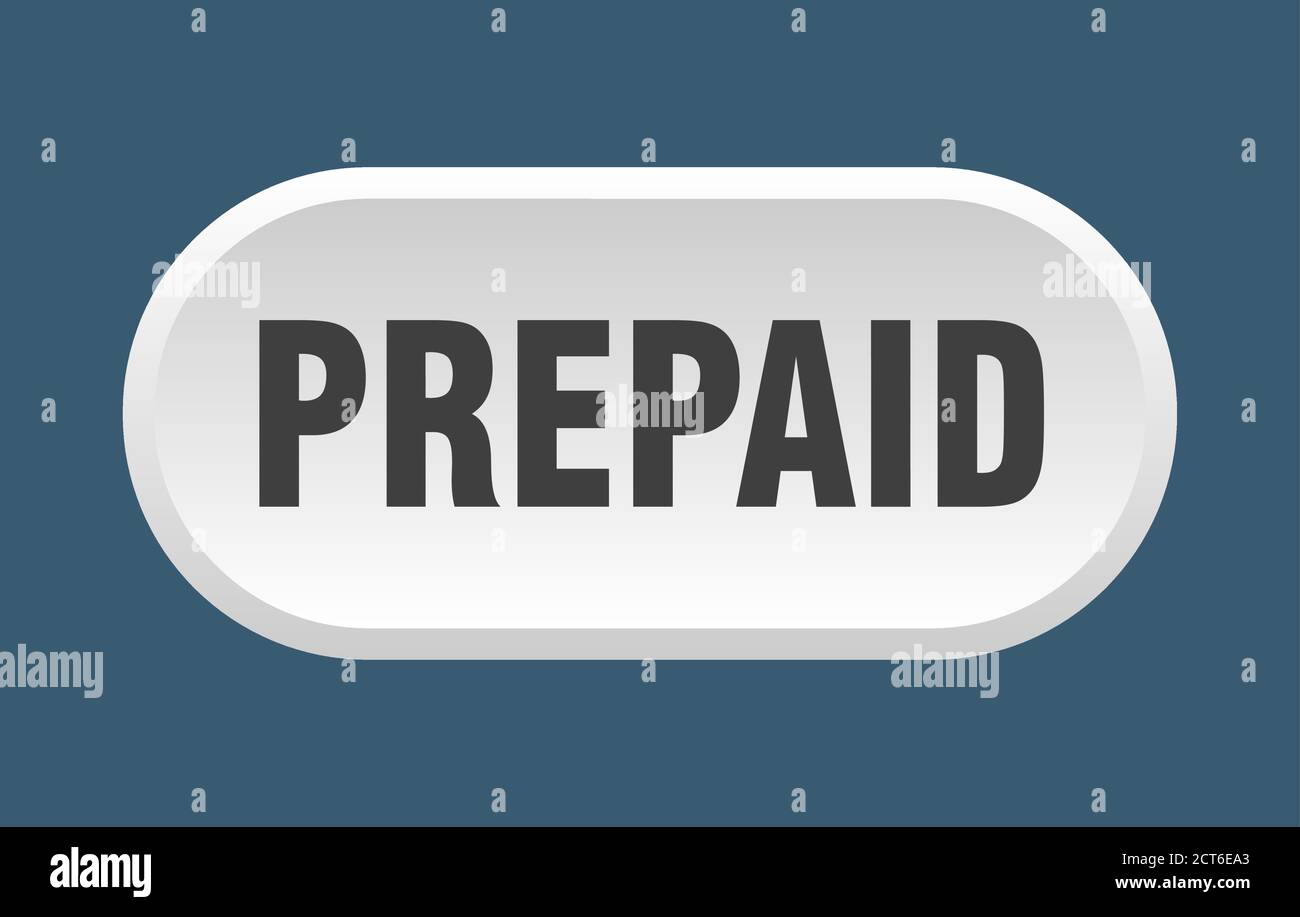 prepaid button. rounded sign isolated on white background Stock Vector ...