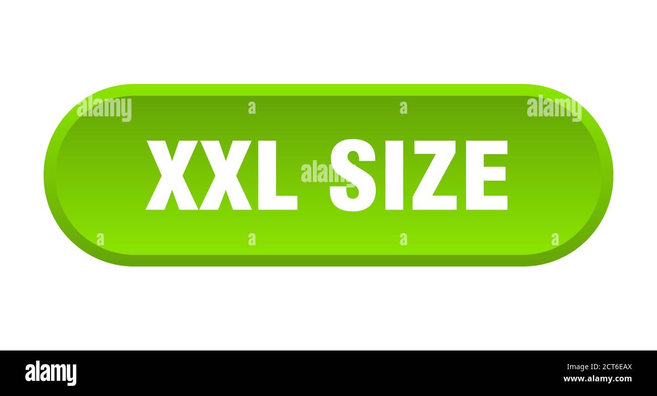 xxl size button. rounded sign isolated on white background Stock Vector ...
