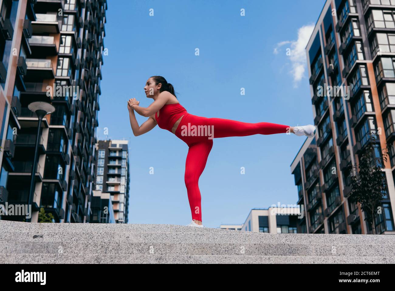 Yoga in Pair. Women. Duo. Balance on One Leg Stock Photo - Image of  concentration, background: 64953108