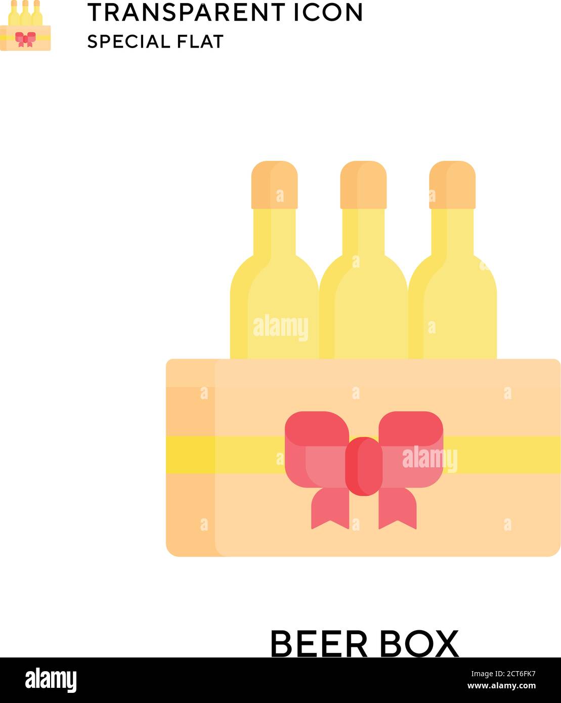 Beer box vector icon. Flat style illustration. EPS 10 vector Stock ...
