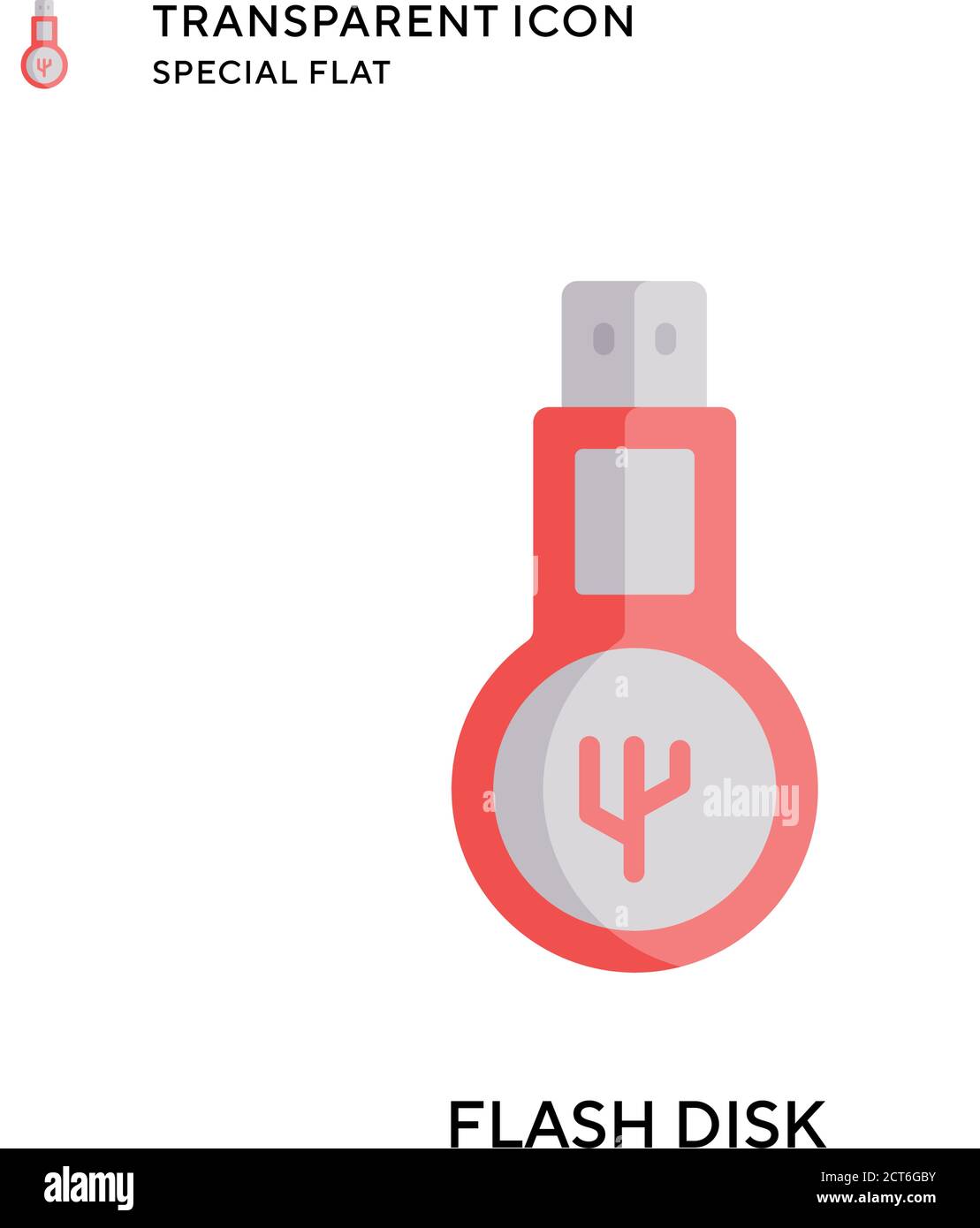 Flash disk vector icon. Flat style illustration. EPS 10 vector Stock ...