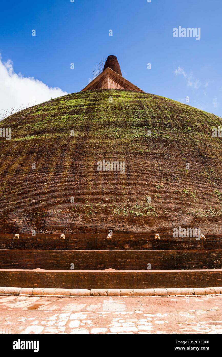 Sacred City of Anuradhapura, Abhayagiri Dagoba, Sri Lanka, Asia Stock Photo