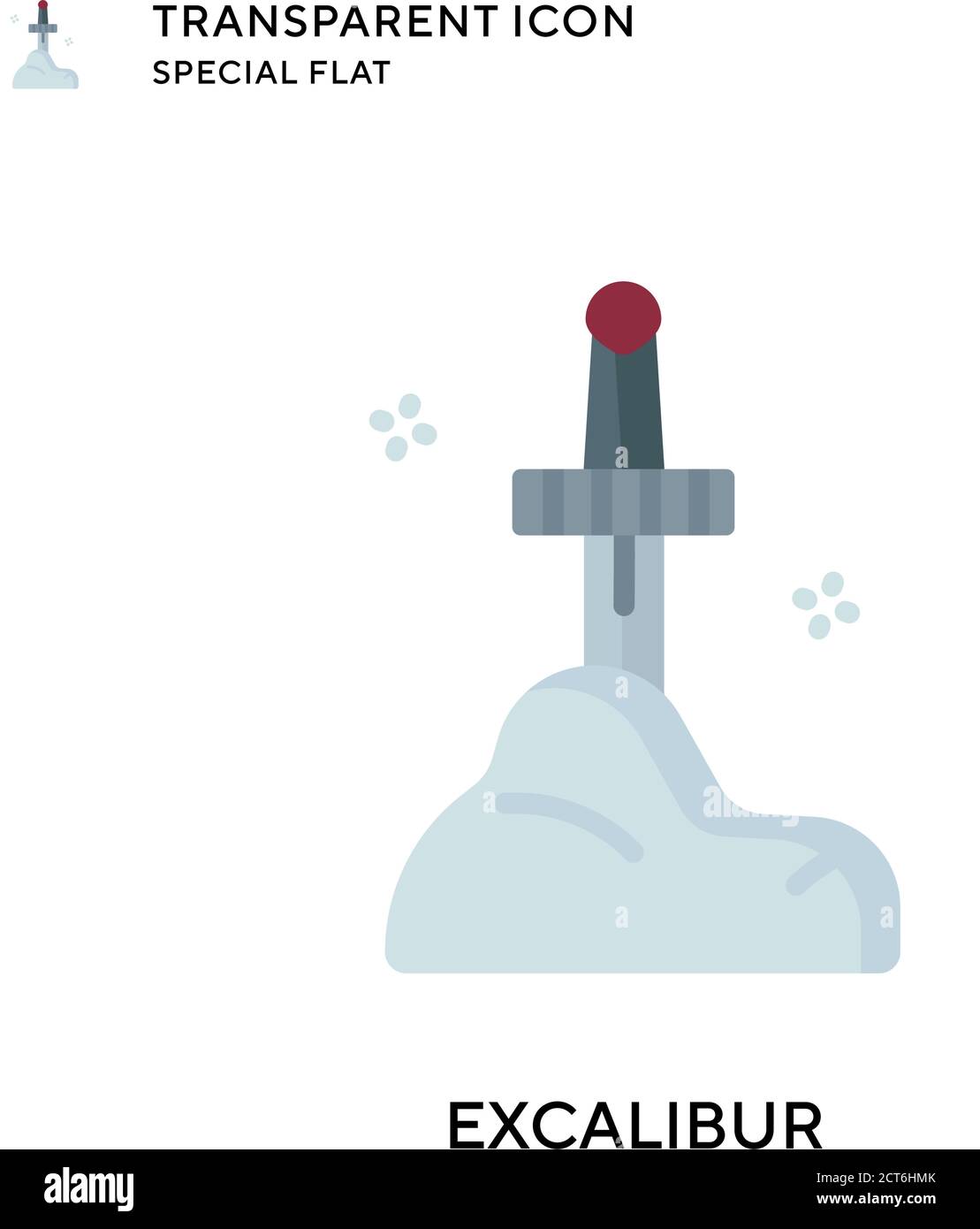 Excalibur vector icon. Flat style illustration. EPS 10 vector Stock ...