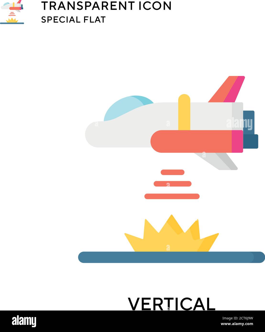 Vertical vector icon. Flat style illustration. EPS 10 vector. Stock Vector