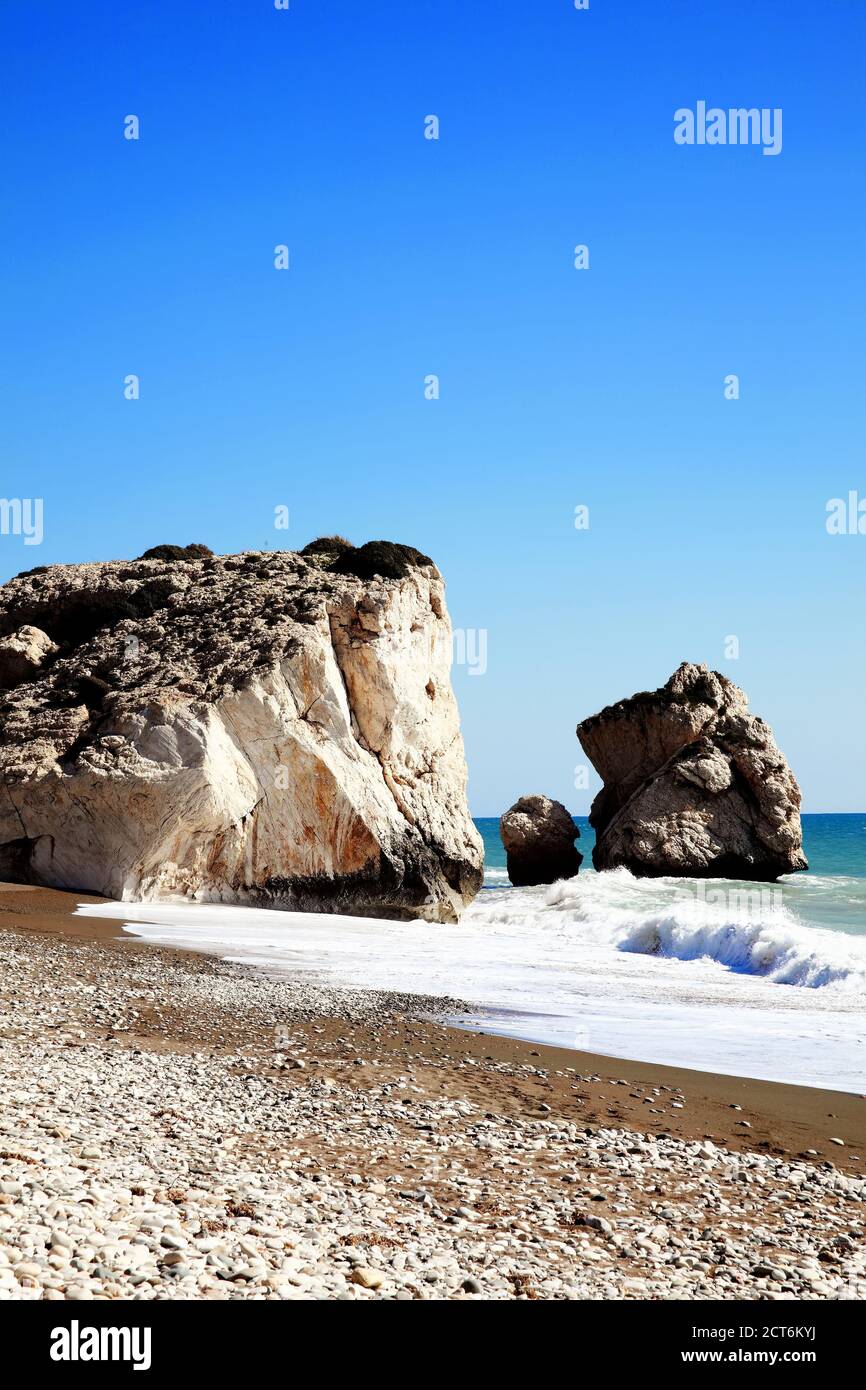 Rock of Aphrodite (Petra Tou Romiou) the birthplace of Aphrodite the ...
