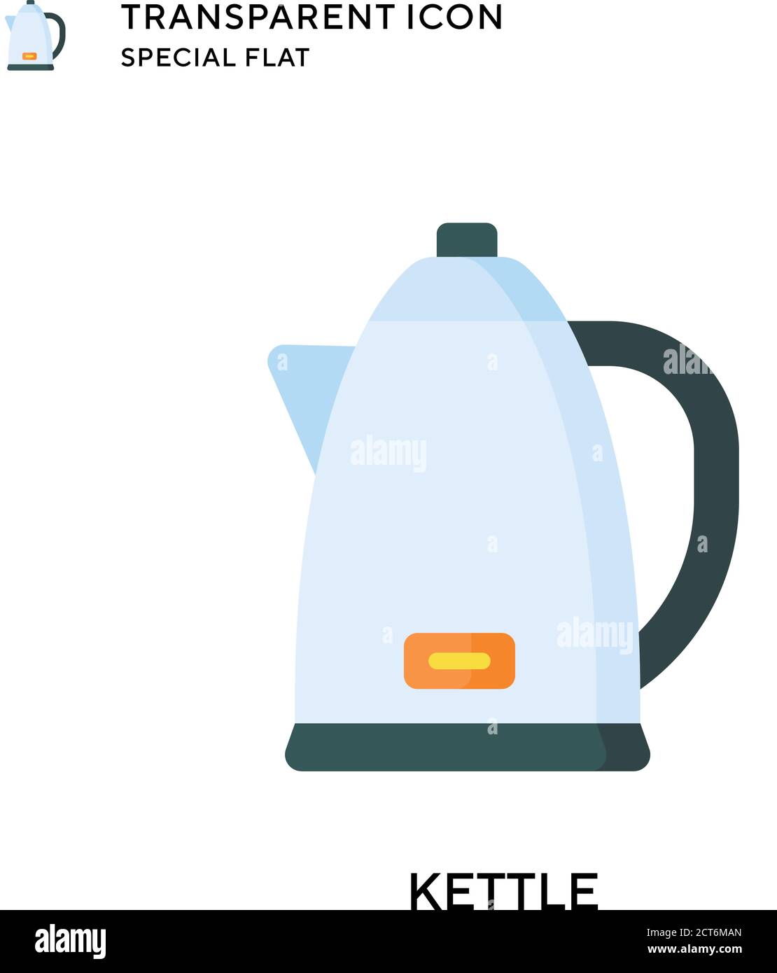 Kettle vector icon. Flat style illustration. EPS 10 vector Stock Vector ...