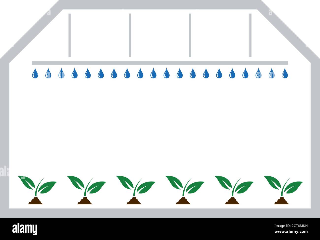Greenhouse Icon. Flat Color Design. Vector Illustration Stock Vector ...