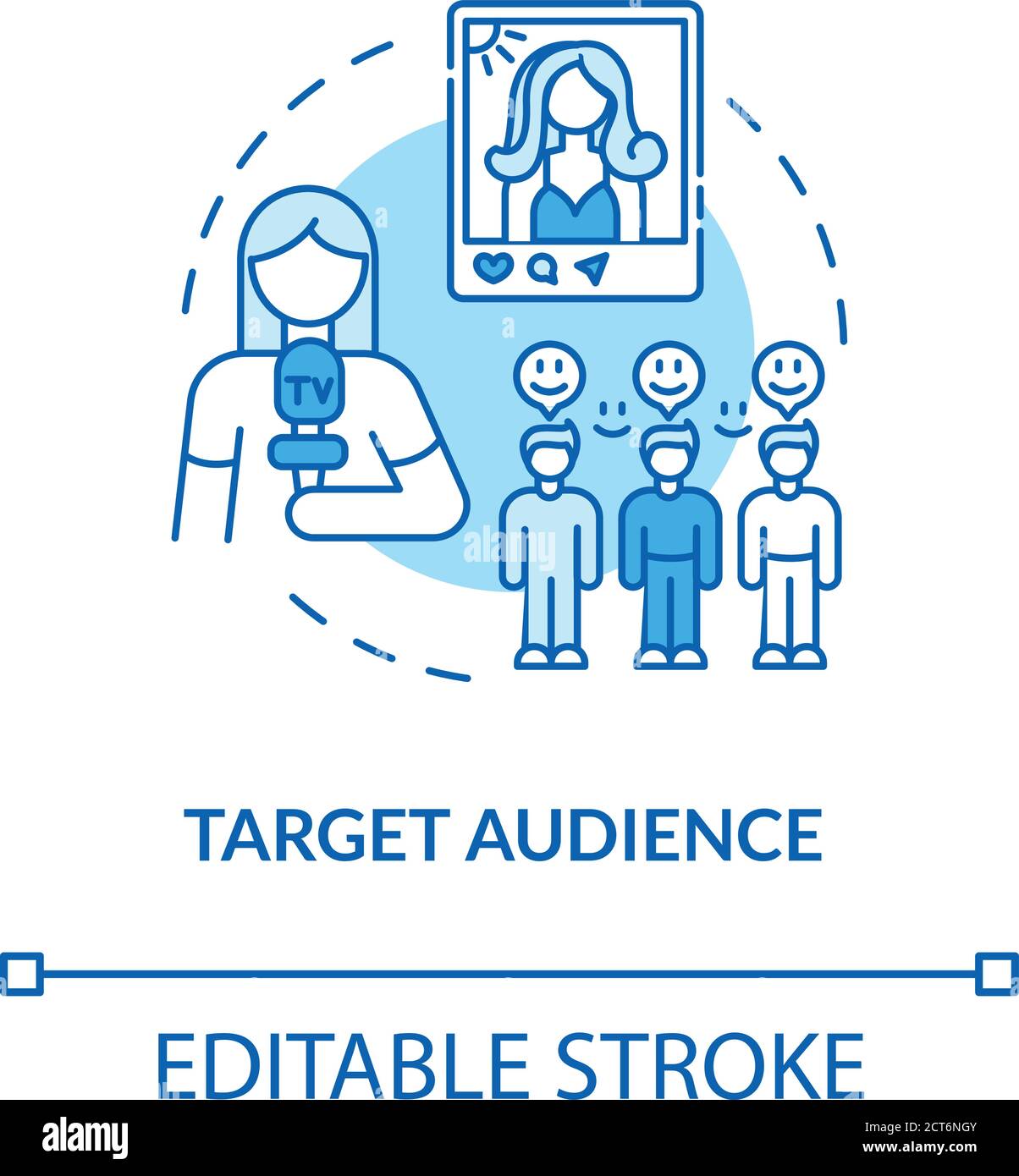 Target audience concept icon Stock Vector Image & Art - Alamy