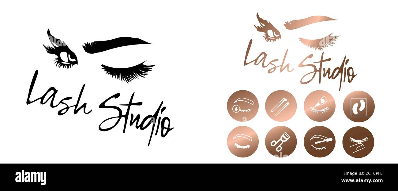 Eyelash Correction Eyelash Extensions Custom Logo Design Eyelash