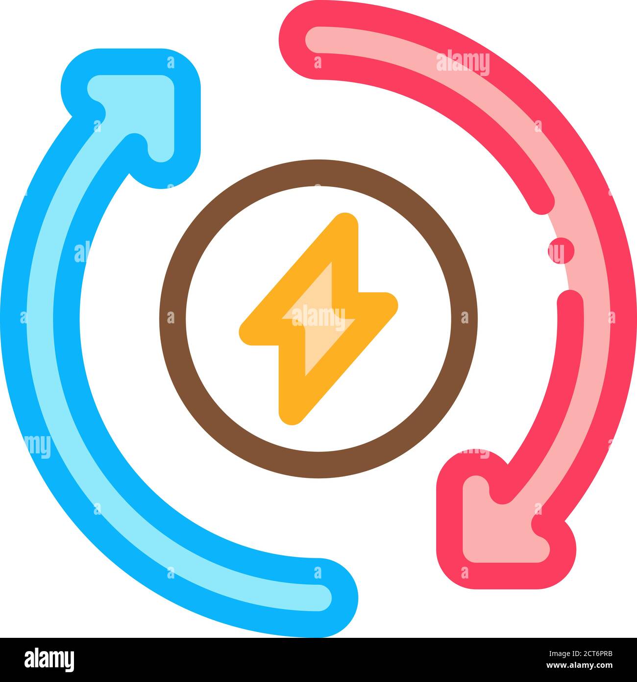 heating circulation icon vector outline symbol illustration Stock