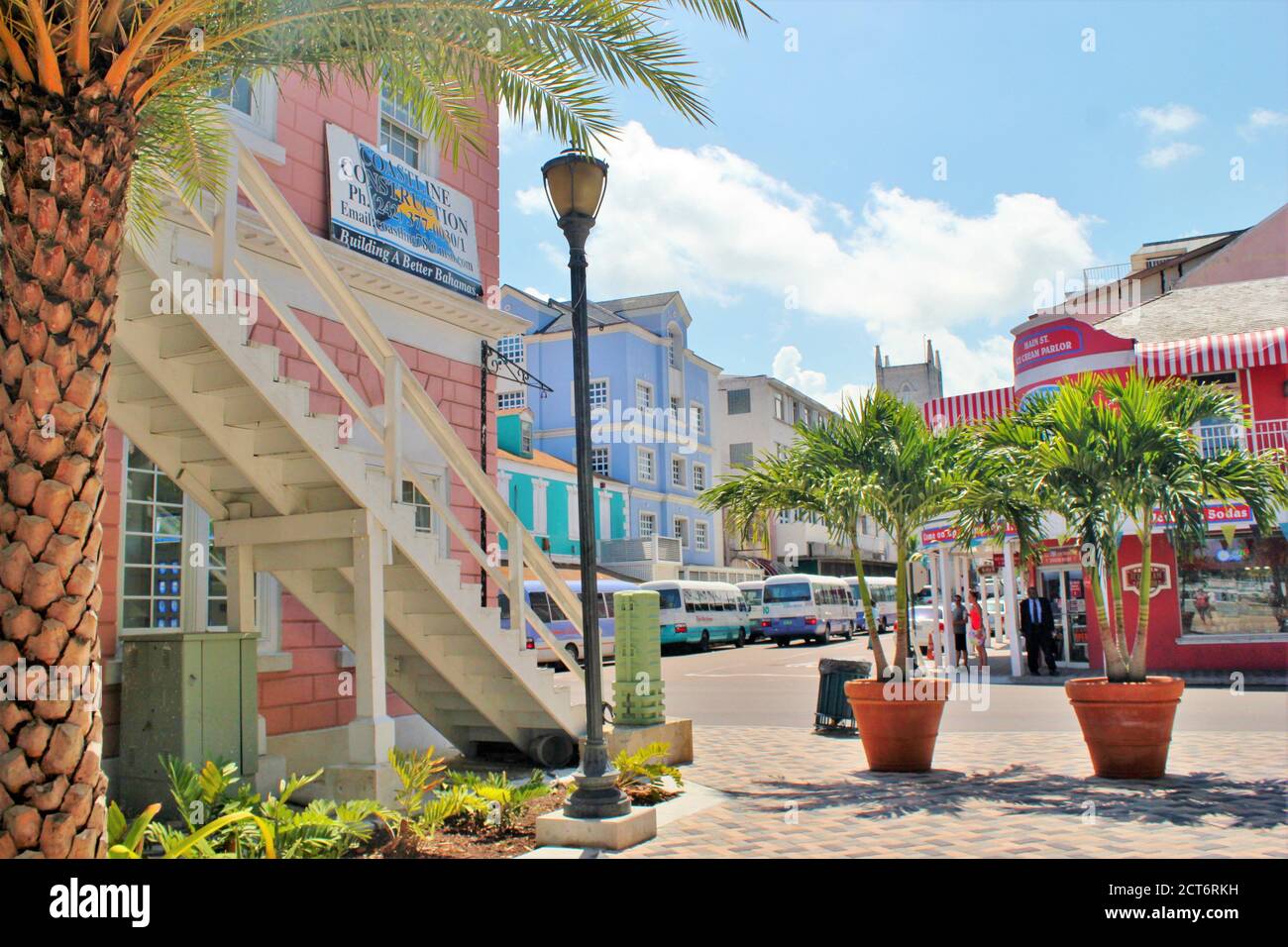 Architecture and street scene in Nassau, Bahamas Stock Photo Alamy