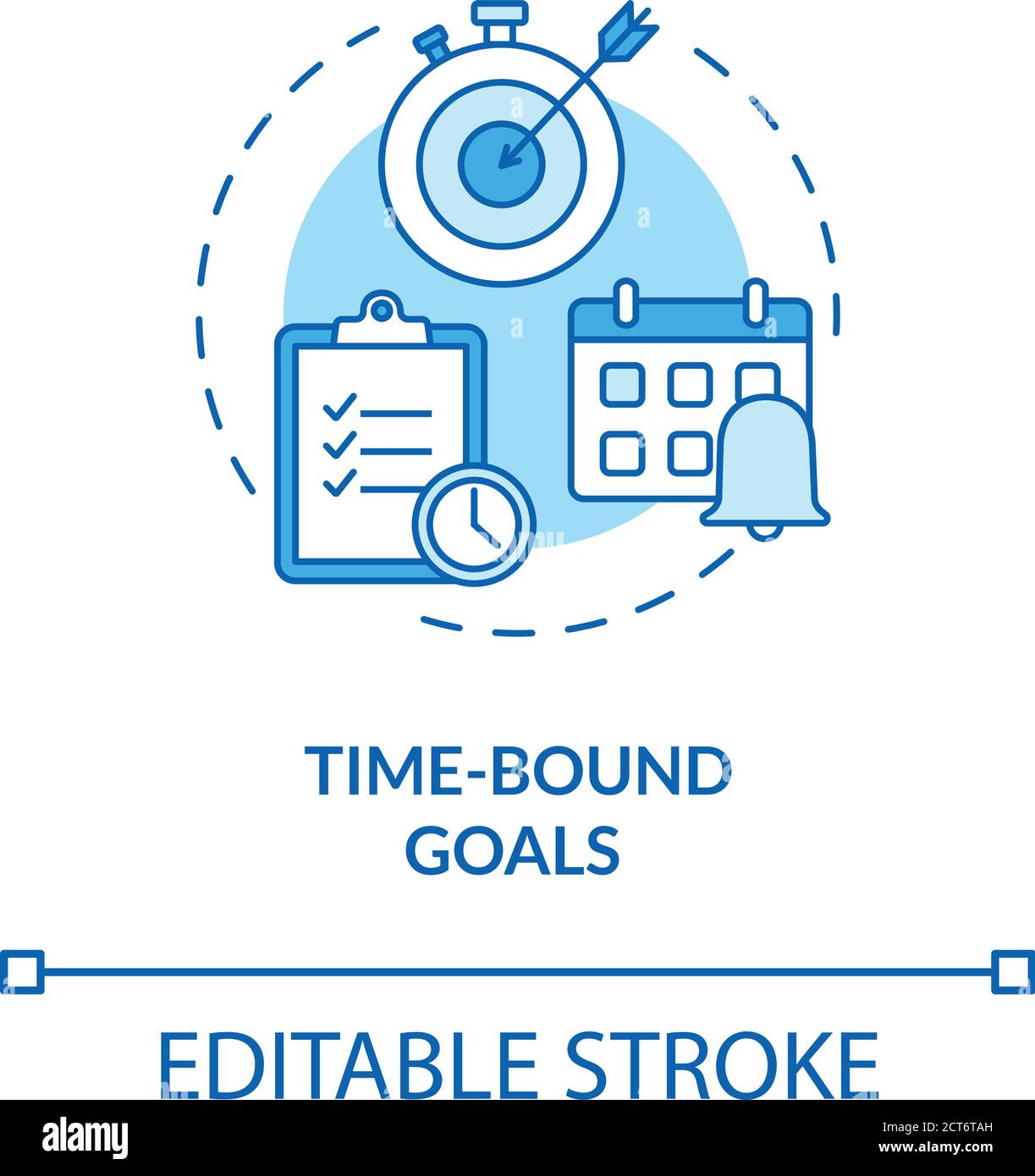 Timebound goals concept icon Stock Vector Image & Art Alamy