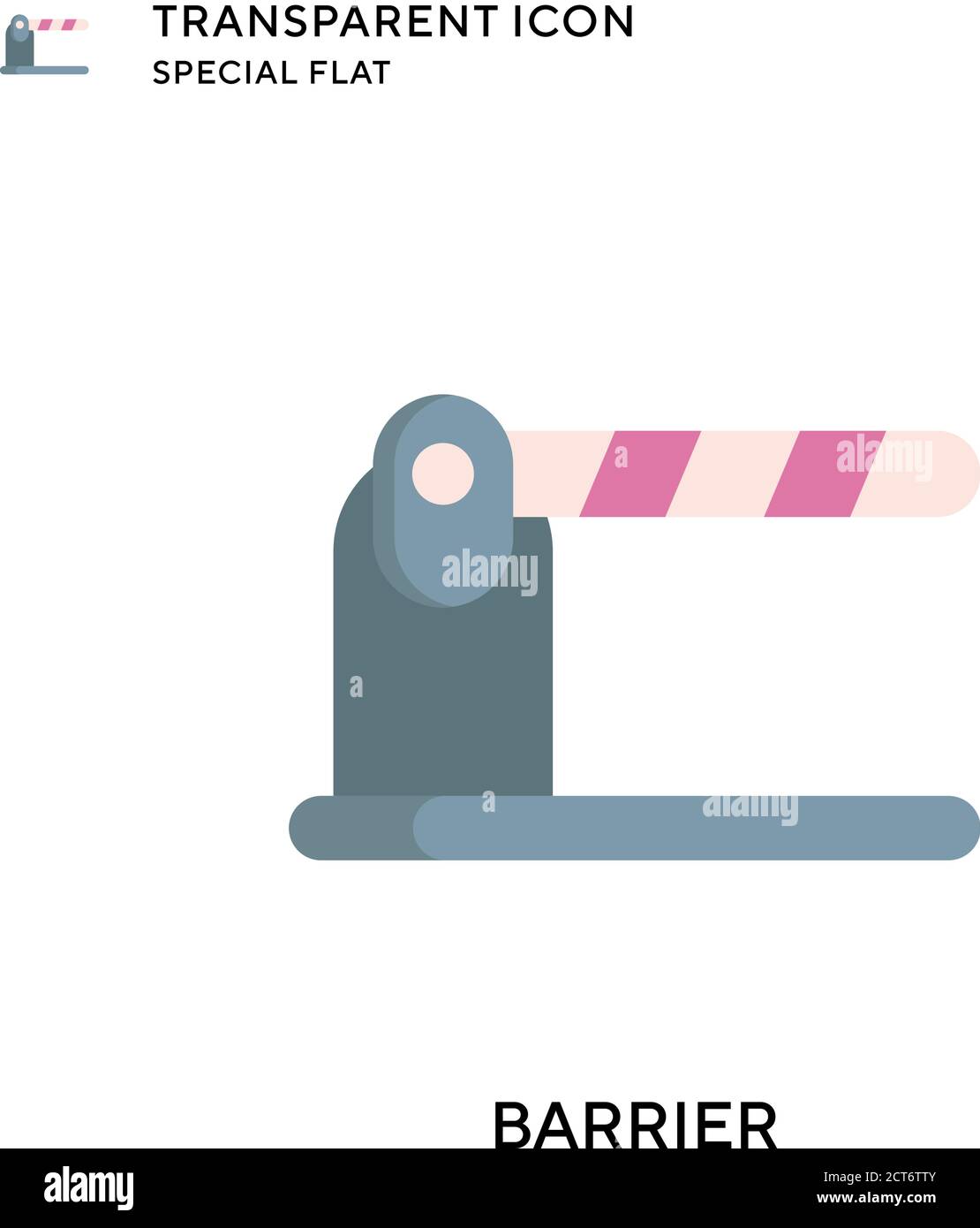 Barrier vector icon. Flat style illustration. EPS 10 vector Stock ...