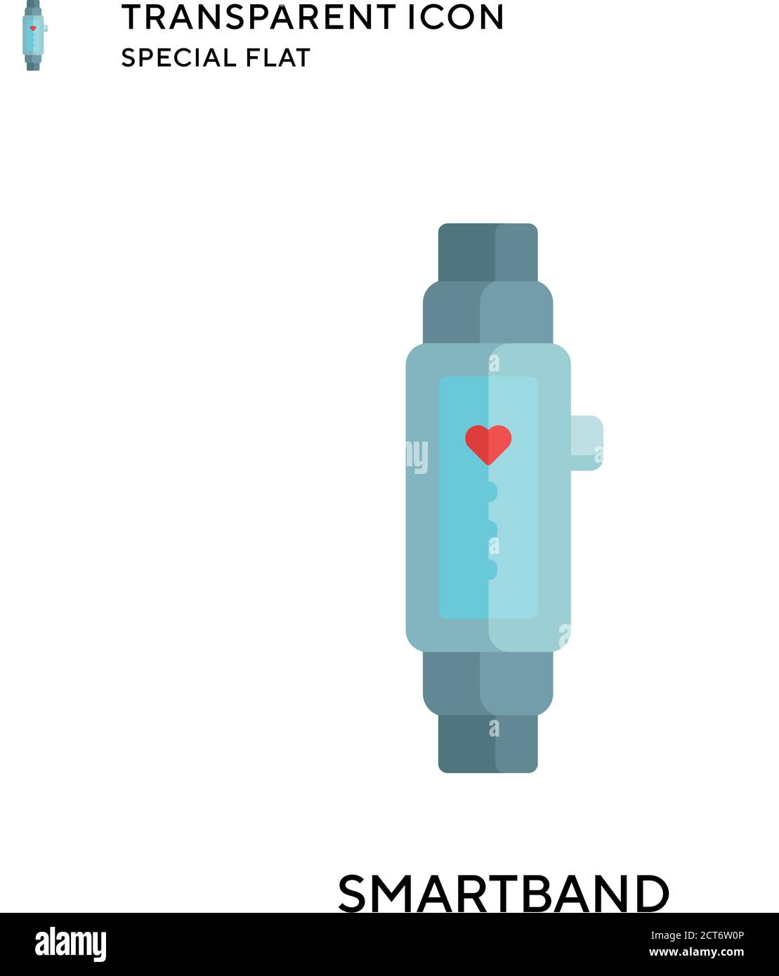 Smartband vector icon. Flat style illustration. EPS 10 vector. Stock Vector