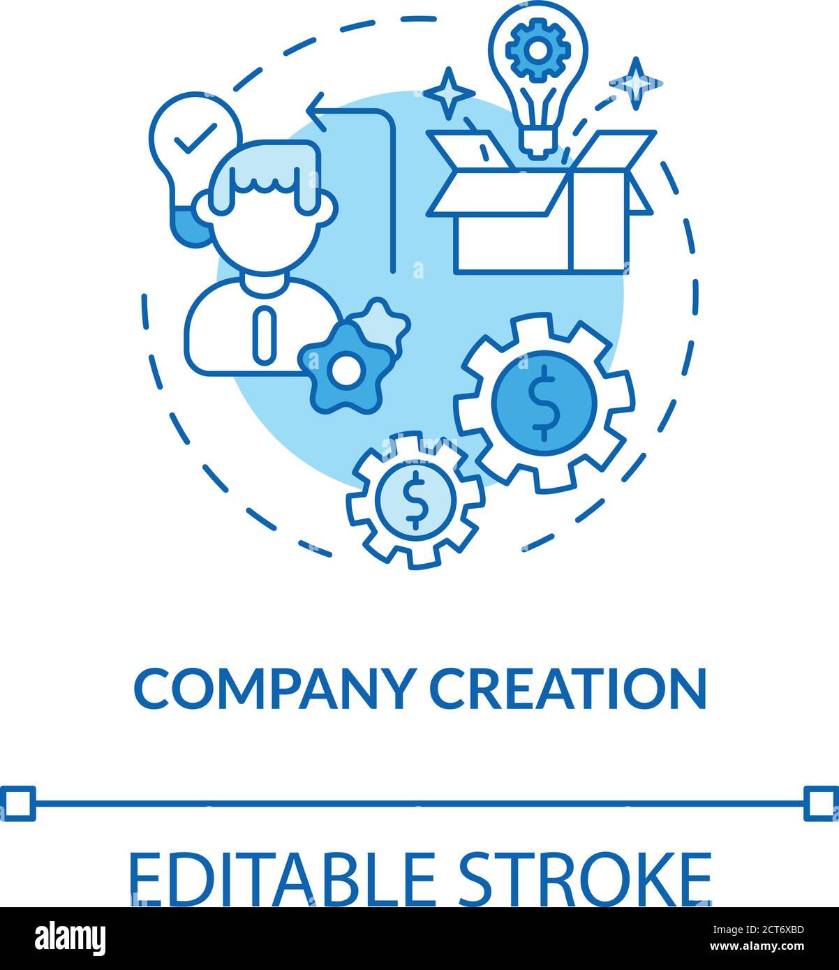 Company creation concept icon Stock Vector Image & Art Alamy