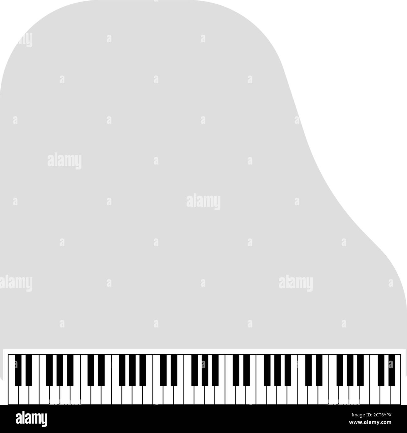 Grand Piano Icon. Flat Color Design. Vector Illustration Stock Vector ...