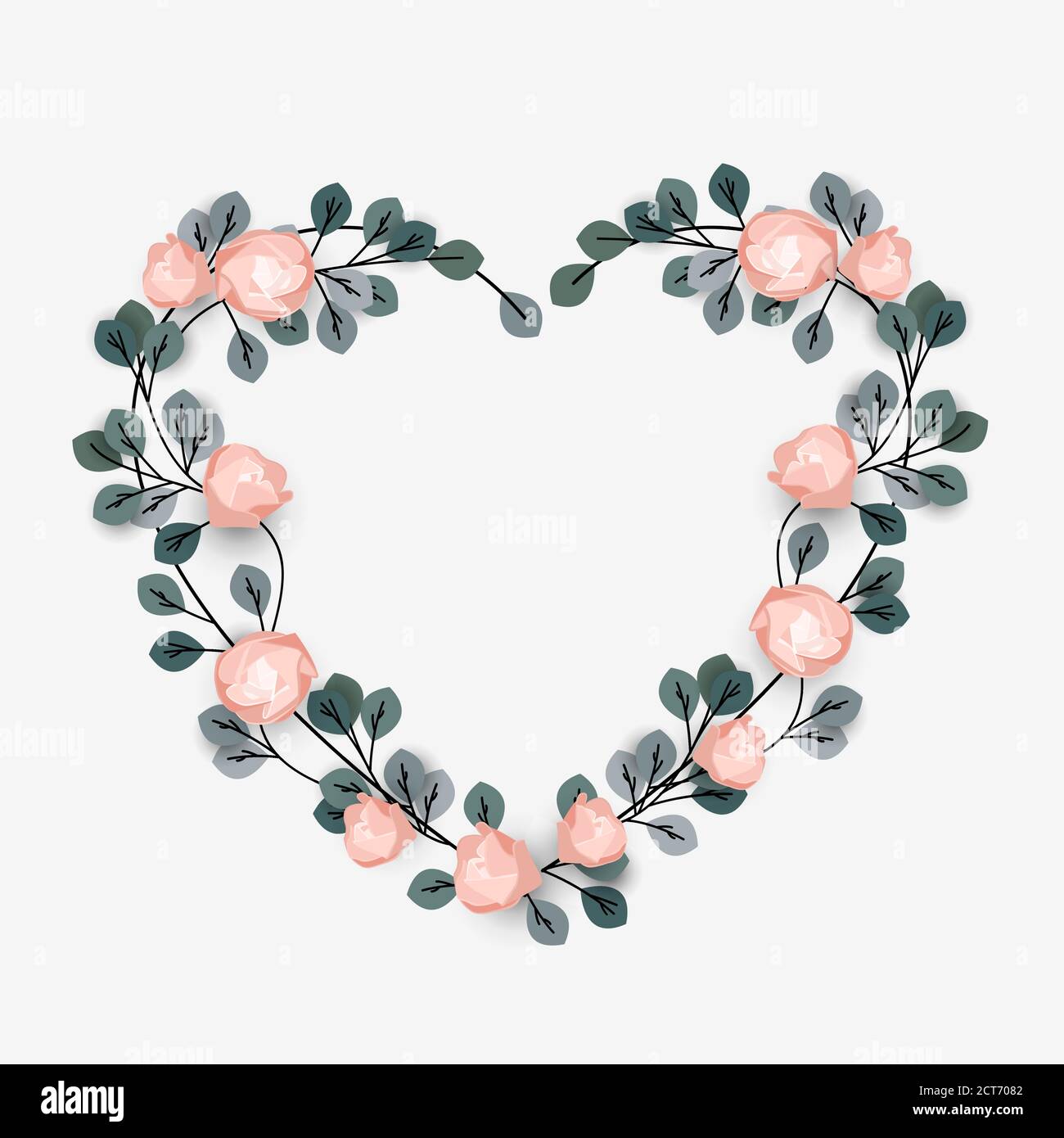 Romantic background with hearts Stock Vector Image & Art - Alamy