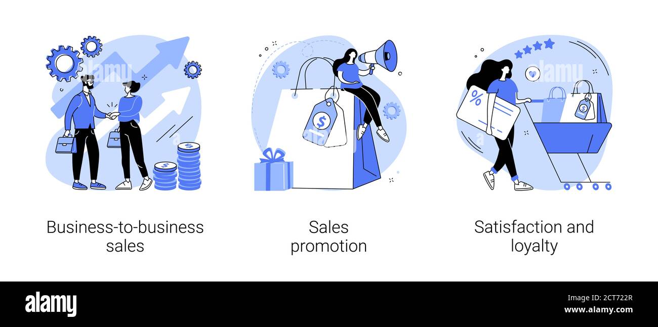 Product promotion abstract concept vector illustrations Stock Vector ...