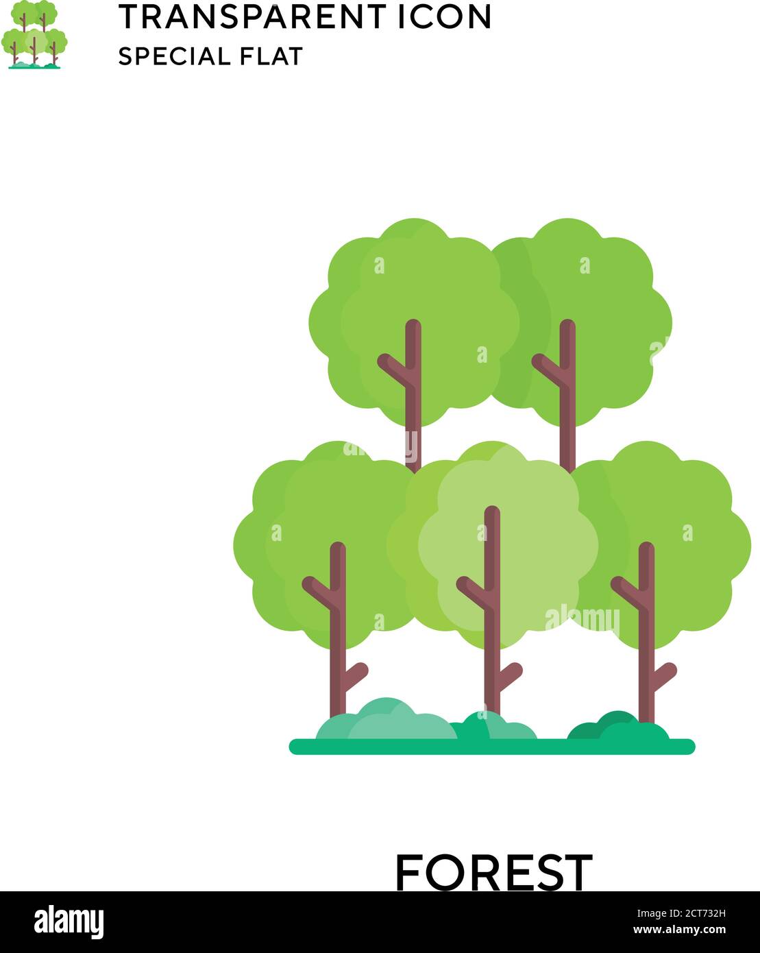 Foggy woodland view Stock Vector Images - Alamy