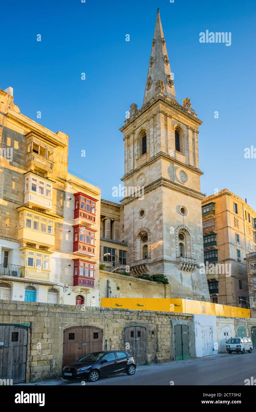 Old town Valletta Malta Stock Photo