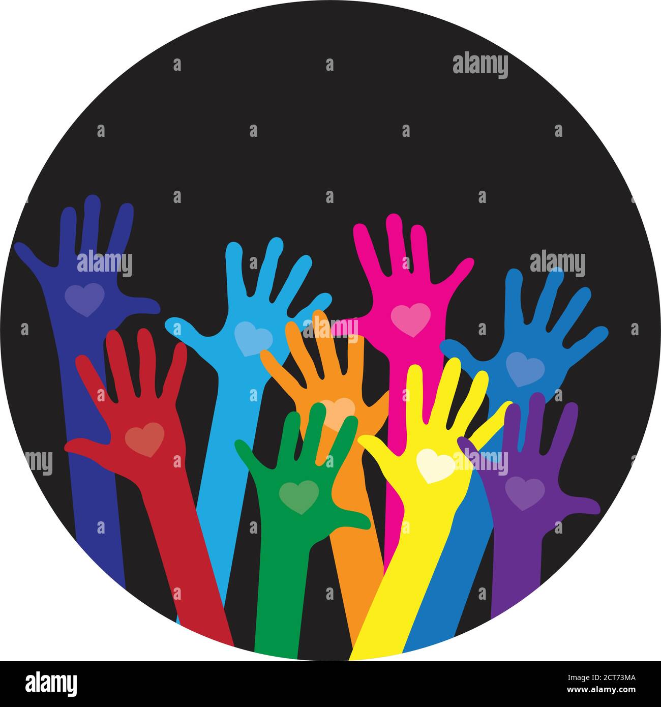 different skin colors hands Stock Vector Image & Art - Alamy