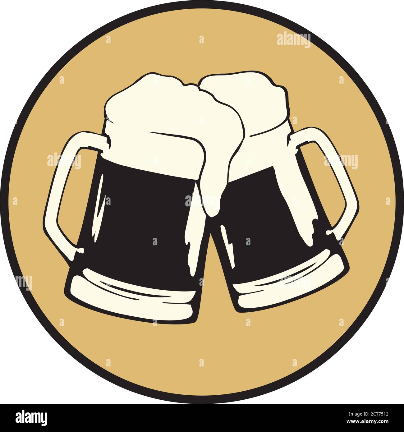 glass of beer, vector Stock Vector Image & Art - Alamy