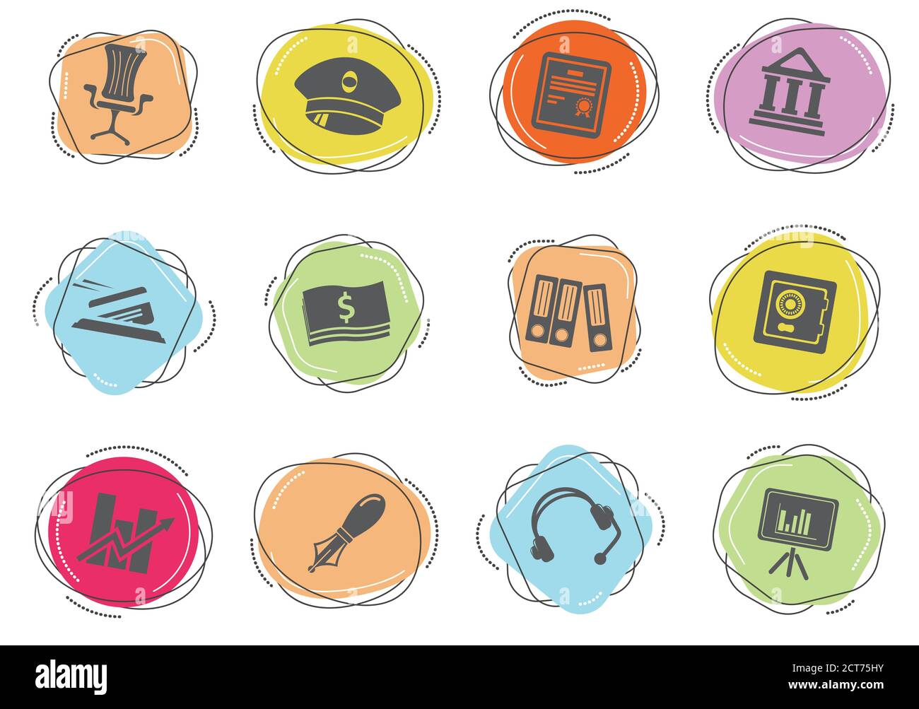 Finance Icon Set Stock Vector Image & Art - Alamy