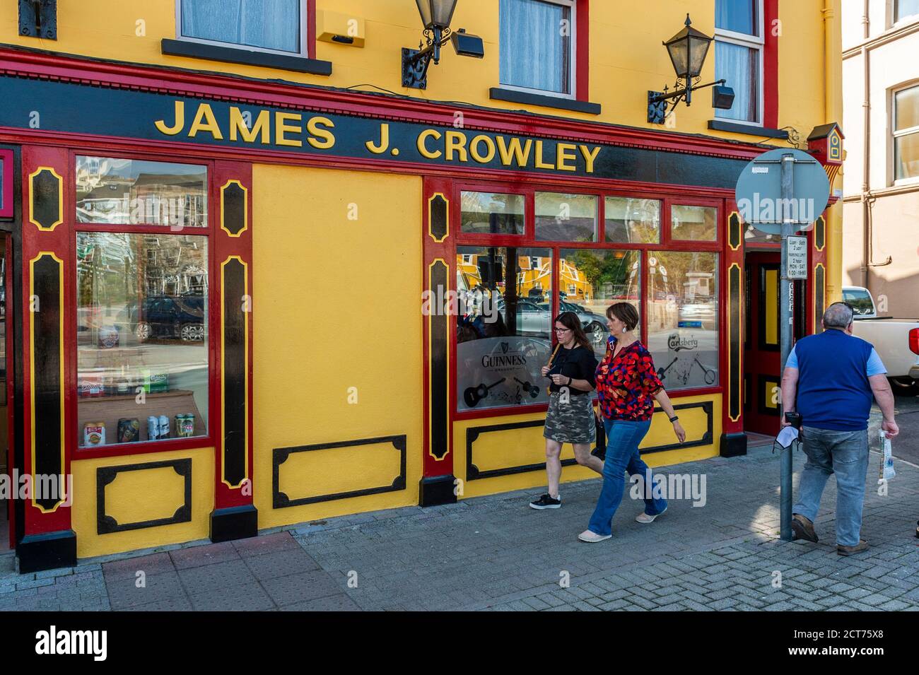 Bantry, West Cork, Ireland. 21st Sep, 2020. Wet Pubs opened in their droves across the country today after the government gave the green light to non-food serving hostelries. JJ Crowley's in Bantry opened early this morning after 190 days closure. Credit: AG News/Alamy Live News Stock Photo