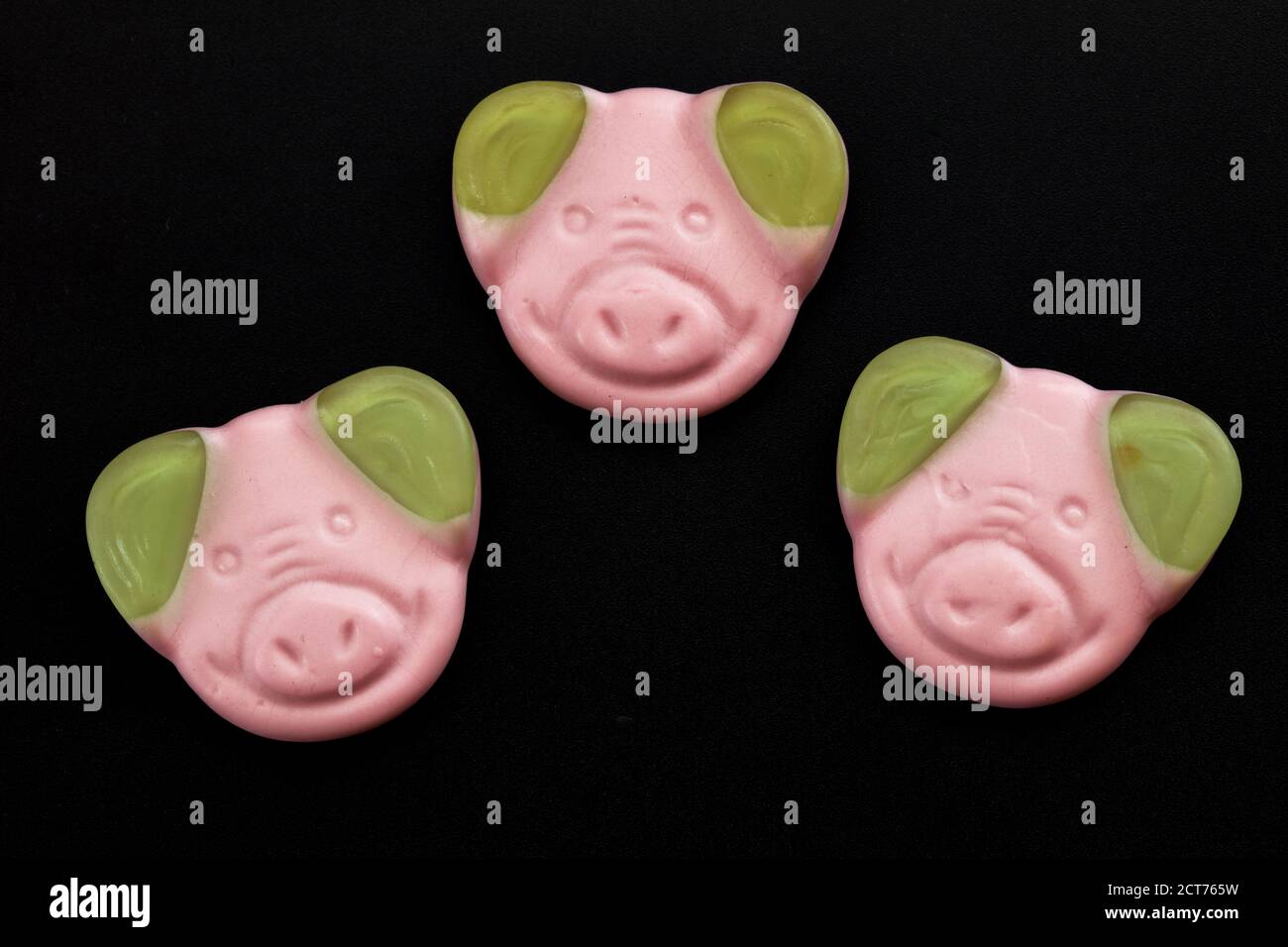 Percy Pig sweets Stock Photo