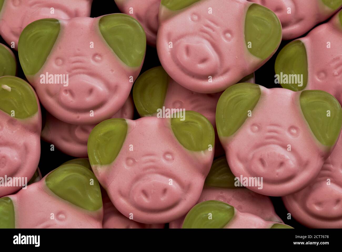 Percy Pig sweets Stock Photo