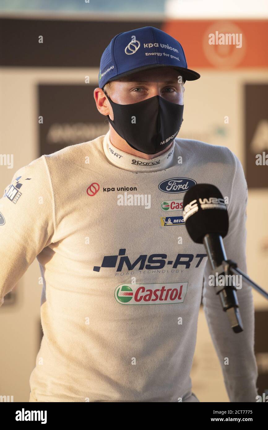 LAPPI Esapekka (FIN), Ford Fiesta WRC, M-Sport Ford WRT, portrait during the 2020 Rally of Turkey, 5th round of the 2020 FIA WRC Championship from Sep Stock Photo