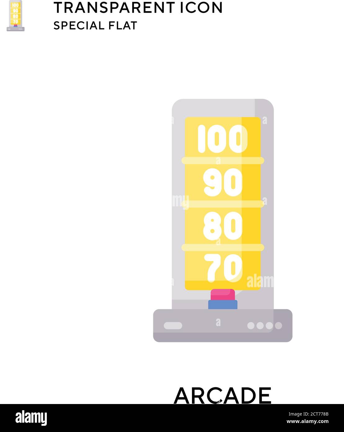 Arcade vector icon. Flat style illustration. EPS 10 vector Stock Vector ...