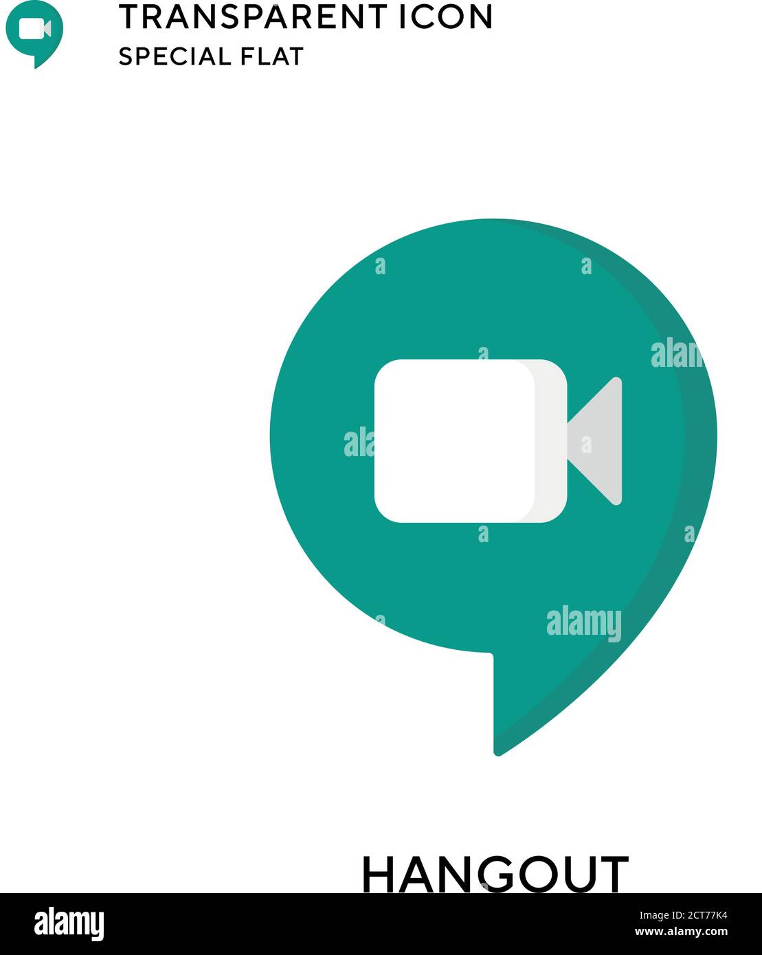 Hangout vector icon. Flat style illustration. EPS 10 vector. Stock Vector