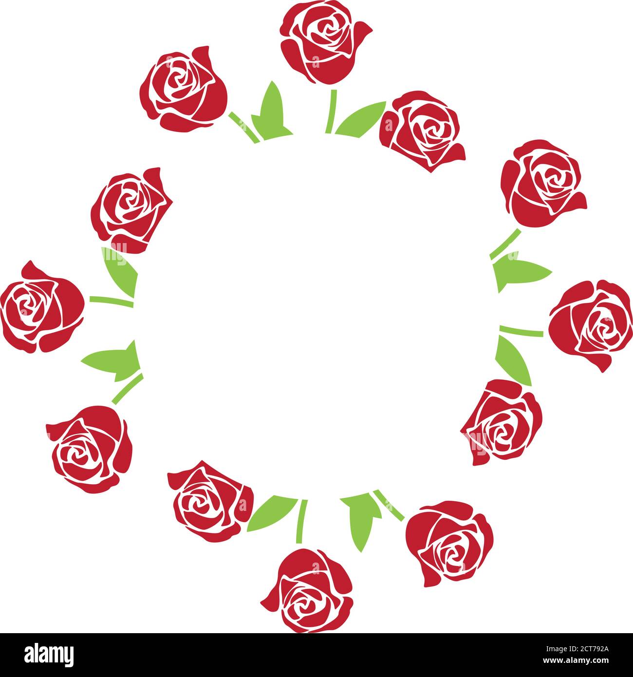 Wreath floral isolated design template vector Stock Vector Image &amp; Art ...
