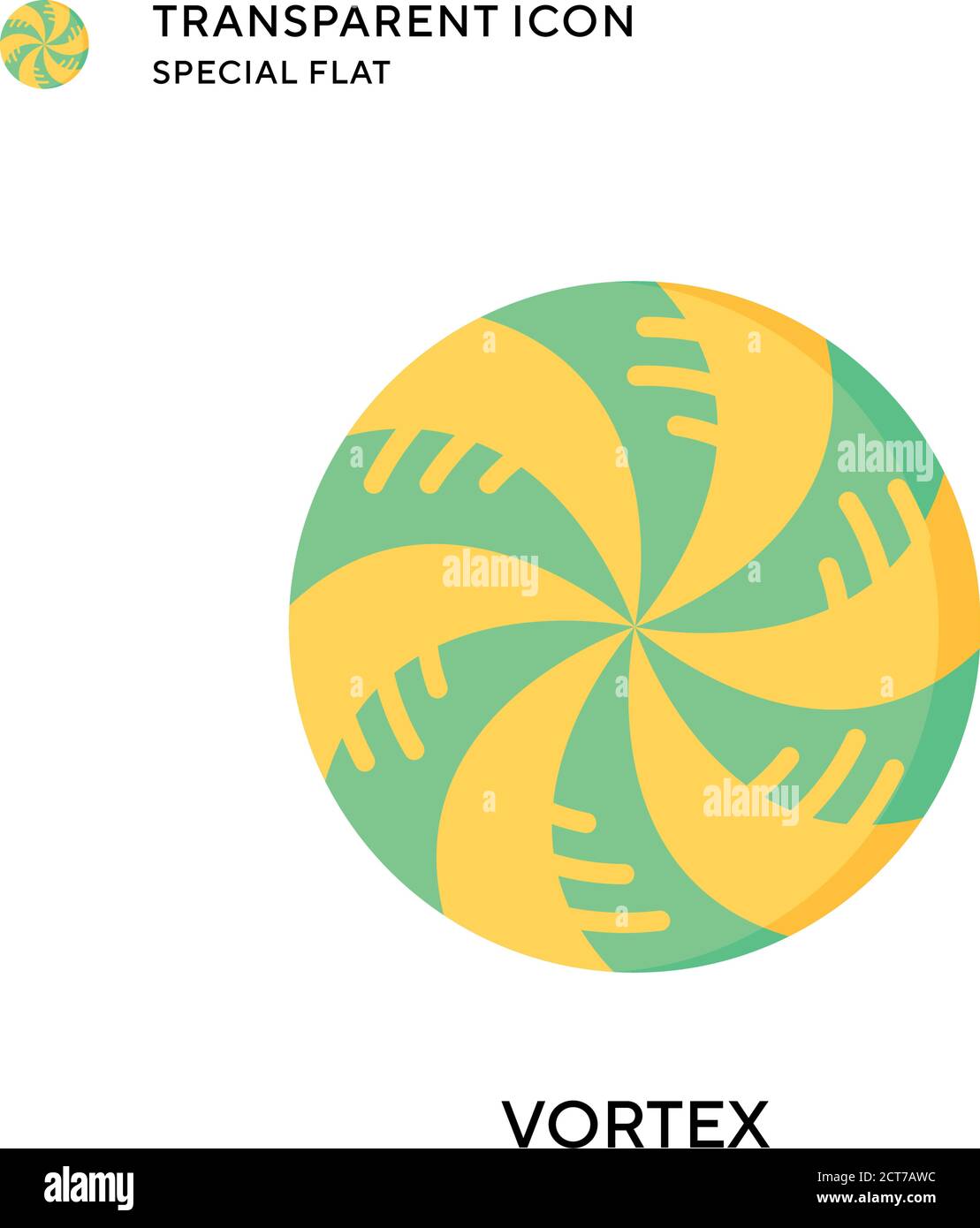 Vortex vector icon. Flat style illustration. EPS 10 vector. Stock Vector