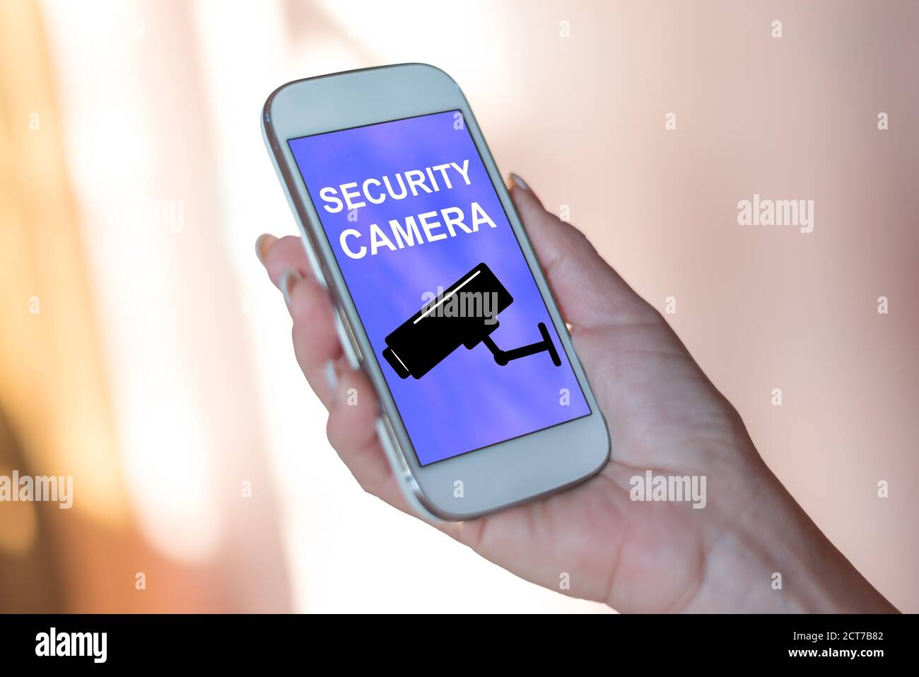 Protection concept smartphone cctv hi-res stock photography and images ...