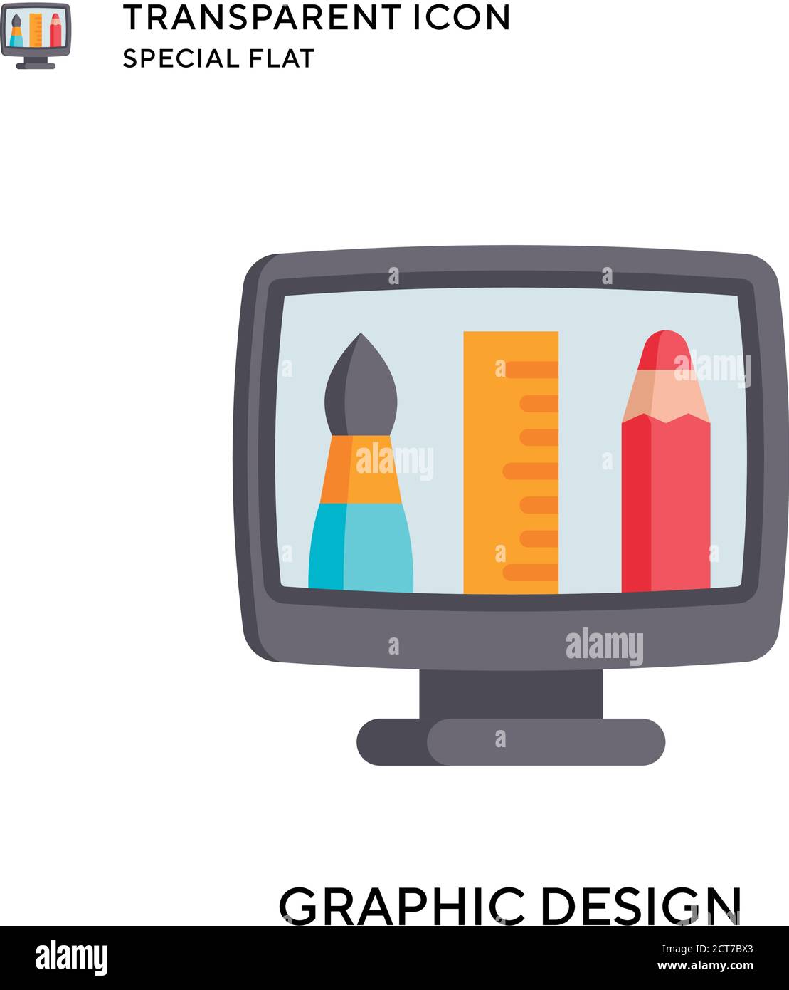 Graphic design vector icon. Flat style illustration. EPS 10 vector ...
