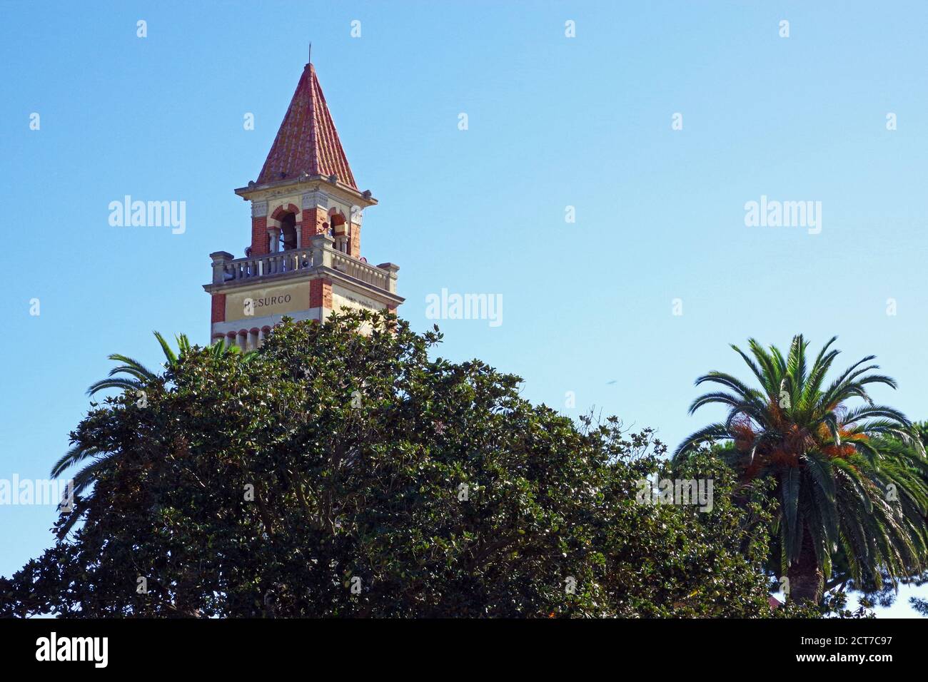 Arborea, Sardinia, Italy. The Holy Redeemerr church Stock Photo