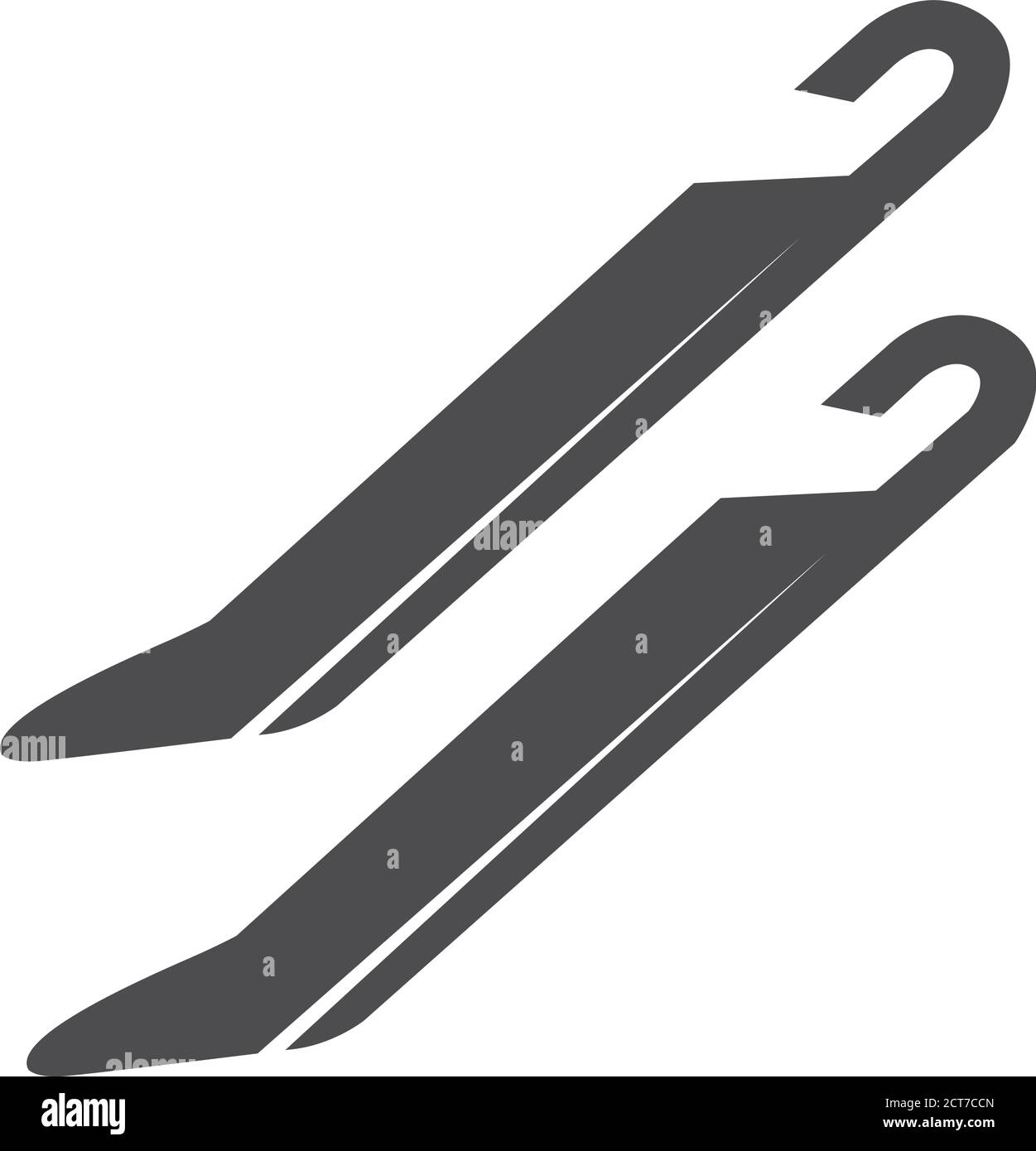 Prying tools icons in black and white. Vector bicycle repair equipments ...