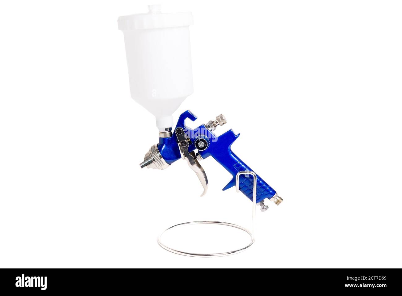 paint sprayer for painting metal surfaces or cars isolated on a white