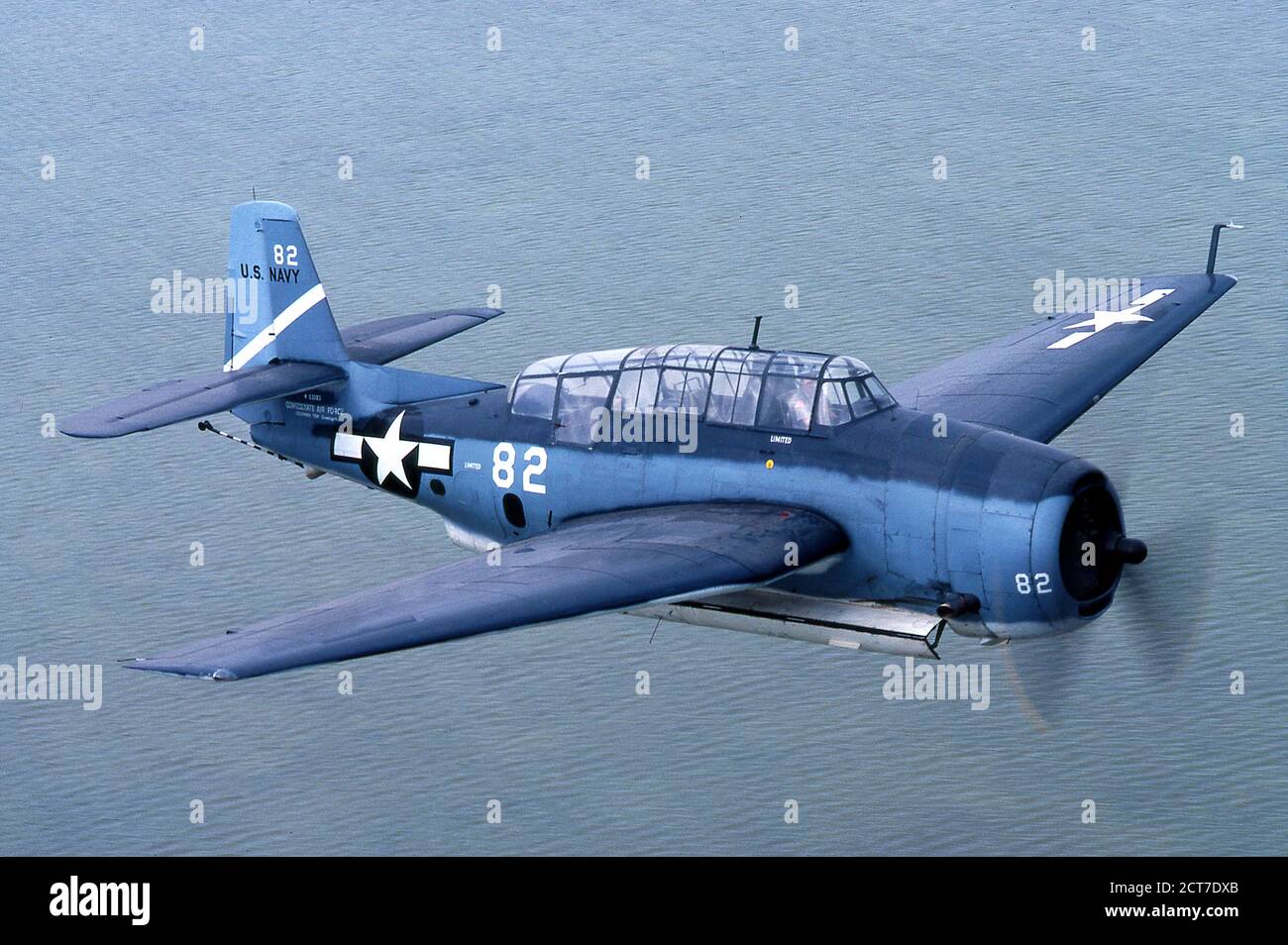 General Motors Built Grumman TBM-TBF Avenger WWII Torpedo bomber Airplane Stock Photo