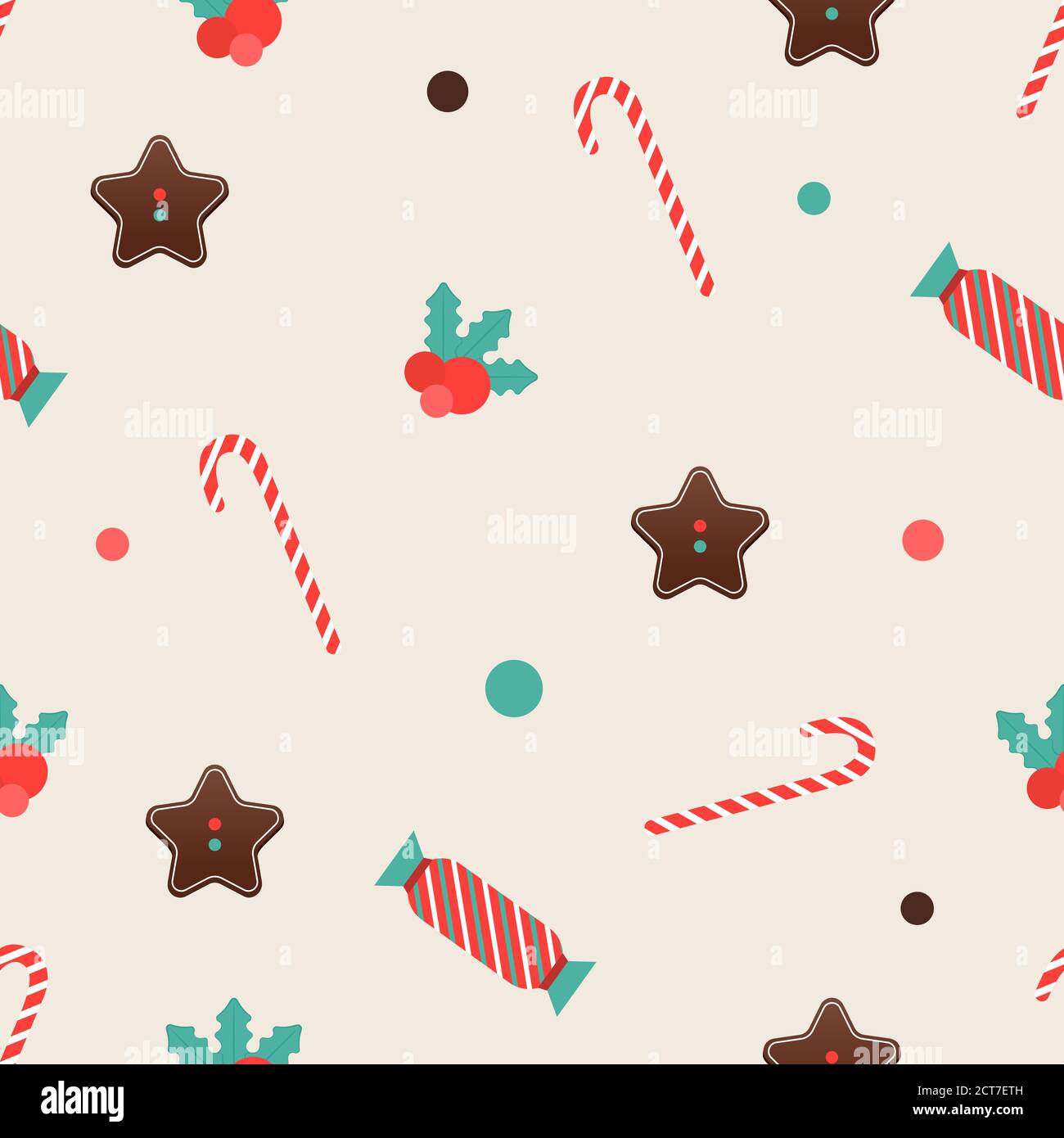 Winter seamless print for wrapping paper, web page etc Stock Vector