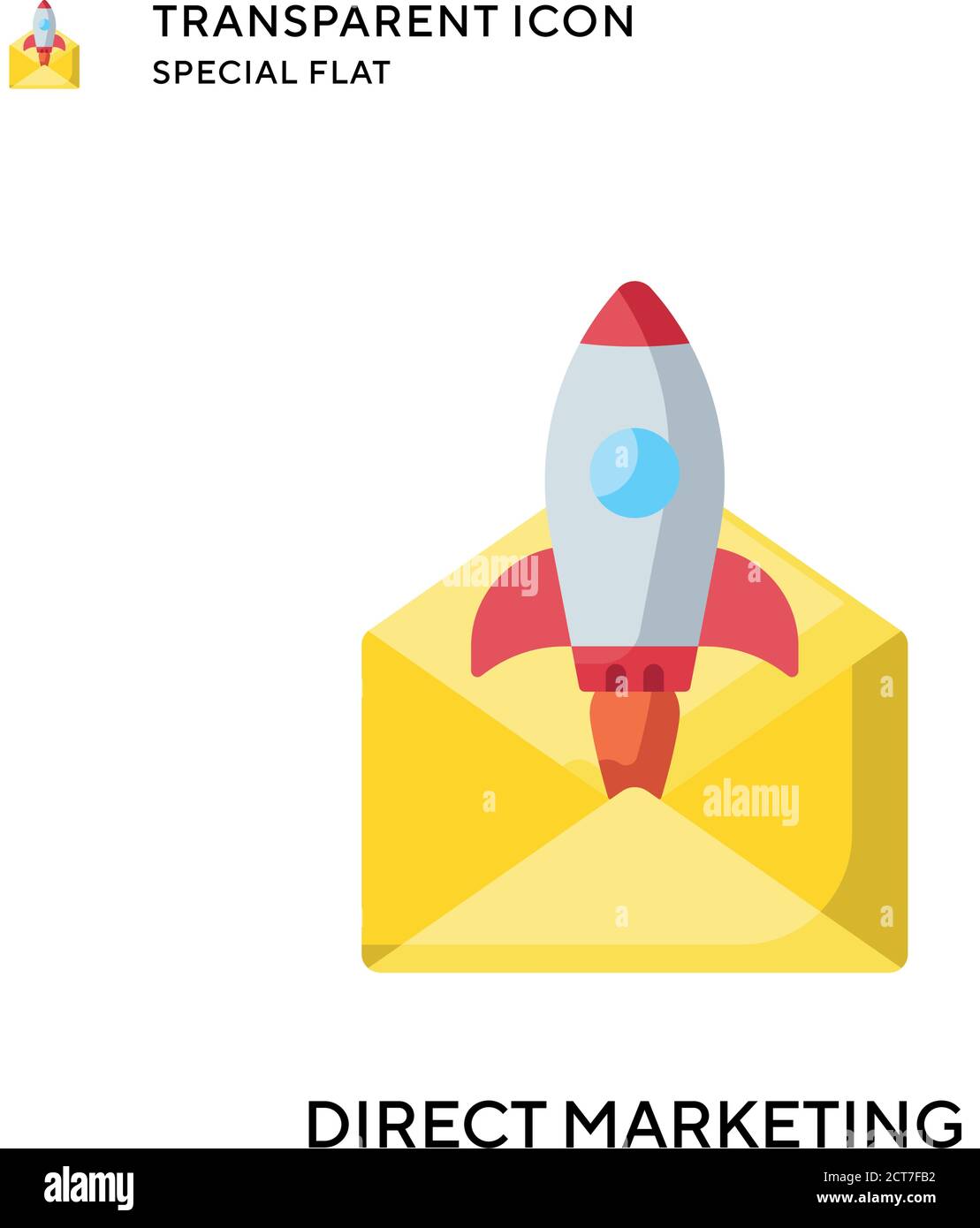 Direct marketing vector icon. Flat style illustration. EPS 10 vector ...