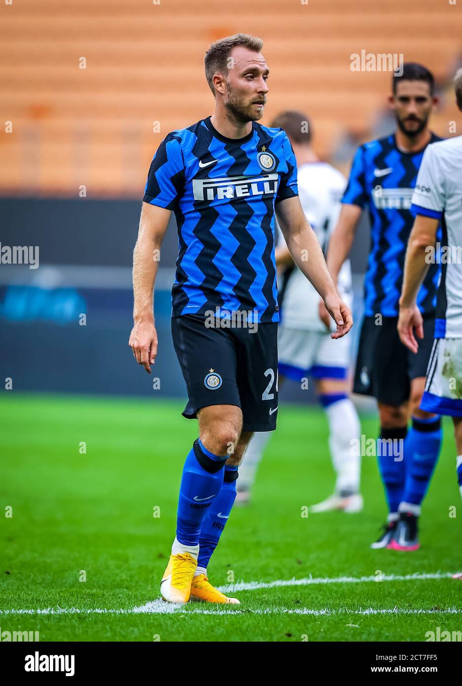 Milan, Italy. 19th Sep, 2020. Christian Eriksen of FC Internazionale during the Friendly Match Pre-Season 2020/21 between FC Internazionale vs AC Pisa 1909 at the San Siro Stadium, Milan, Italy on September 19, 2020 - Photo Fabrizio Carabelli/LM Credit: Fabrizio Carabelli/LPS/ZUMA Wire/Alamy Live News Stock Photo