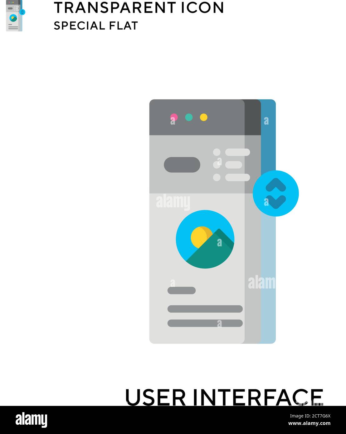 User interface vector icon. Flat style illustration. EPS 10 vector ...