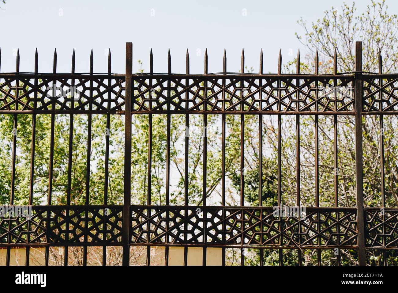 Old metal fence close hi-res stock photography and images - Alamy