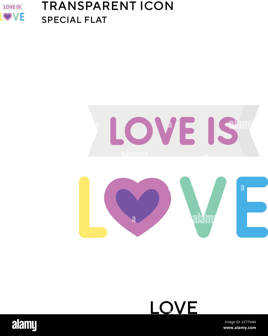 Love vector icon. Flat style illustration. EPS 10 vector Stock Vector ...