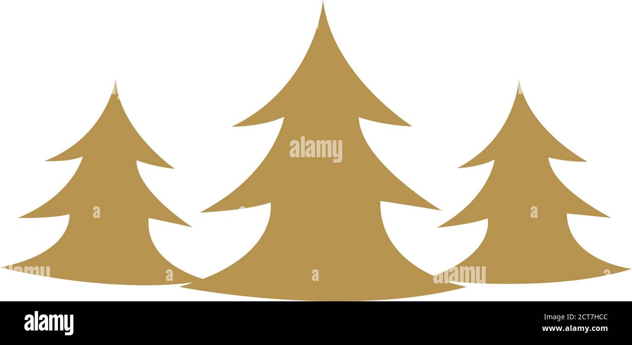 merry christmas pine trees vector design Stock Vector Image & Art - Alamy