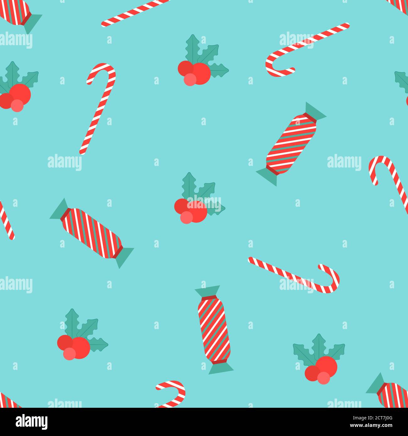Christmas vector template for wrapping paper in retro style Stock Vector