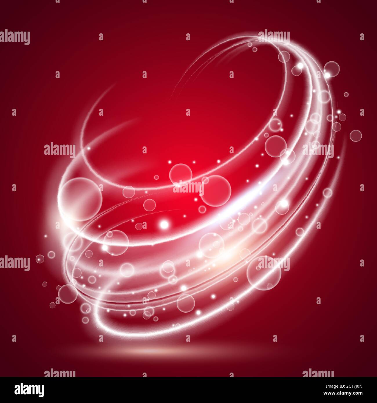 Abstract background of falling stars and red light rays Stock Vector ...